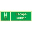 Escape Ladder Gemglow Sign
