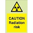 Caution Radiation Risk Gemglow Sign