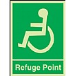 Disabled Refuge Point Gemglow Sign
