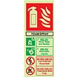Foam Spray Extinguisher Gemglow Sign