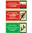 Multi Lingual In Case Of Fire...Gemglow Sign