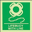 Gemglow Lifebuoy With Line Sign