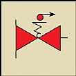 Fuel Lubricating Oil Valves Sign