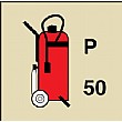 Gemglow Wheeled Fire Extinguisher Sign