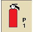Gemglow Portable Fire Extinguisher Sign