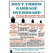 Don’t Throw Garbage Overboard Poster