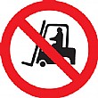 No Fork Lift Trucks Sign