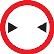 Custom Width Restriction Sign