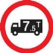 7.5 Tonne Weight Limit Sign