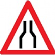 Roads Narrowing Sign