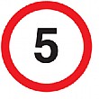 '5' Non Reflective Sign