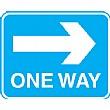One Way Right Arrow Sign
