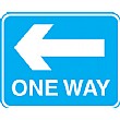 One Way Left Arrow Sign