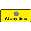 No Parking At Any Time Sign