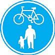 Cyclists And Pedestrians Sign