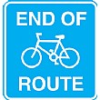 End Of Cycle Route Sign
