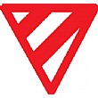 Red/White Stripes Triangle