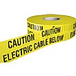 Caution Electric Cable Below Underground Tape
