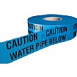 Caution Water Pipe Below Underground Tape