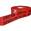 Caution Sewer Pipe Underground Tape