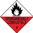 Spontaneously Combustable Hazchem And Transport Labels