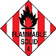 Flammable Solid Hazchem And Transport Labels