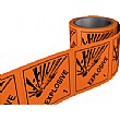 Explosive Hazchem Labels On A Roll