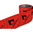Flammable Hazchem Labels On A Roll