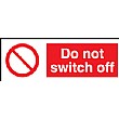 Do Not Switch Off Socket Labels