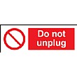 Do Not Unplug Socket Labels