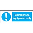 Maintenance Equipment Only Socket Labels