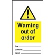 Warning Out Of Order Tye Tags