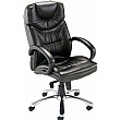 Nevada Leather Manager Chair Black