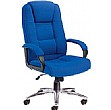 Keno Chrome Fabric Manager Chair