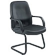 Canasta Leather Look Visitor Chair