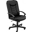 Castor Leather Faced Manager Chair