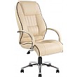 Toulouse Cream Leather Manager Chair