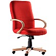 Ascot Medium Back Wooden Executive Chair
