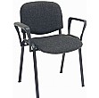 ISO Black Frame Conference Chair With Arms