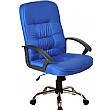 Cadiz Chrome Fabric Manager Chairs