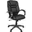 Lichfield Black Leather Chair