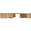 Oakwood Corner Desk Hutch