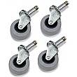 Numatic Set Of 4 50mm Grey Tyred Castors 628485
