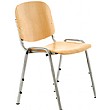 Lifestyle Silver Frame Stacking Chair (Pack of 4)