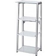 Flatline Frosted Glass 3 Shelf Narrow Bookcase