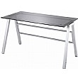 Flatline Grey Glass Rectangular A Frame Desks