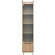 Trilogy Tall Narrow Glass Storage Unit