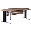 Studio Office Ergonomic C-Leg Desks Walnut