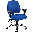 Vista 24 Hour Mid Back Chrome Operator Chair
