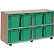 Coloured Edge 8 Tray Jumbo Storage Unit